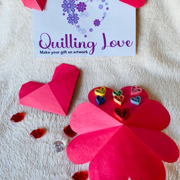 Quilling Love San Valentine’s Day greetings cards - Picture 12 of 13